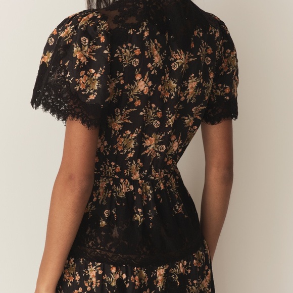 Doen Heirloom Graciella Dress in Foxglove Floral XS - Picture 2 of 7
